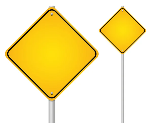 Empty road sign — Stock Vector