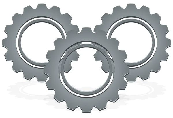 Gear composition vector graphics. — Stock Vector