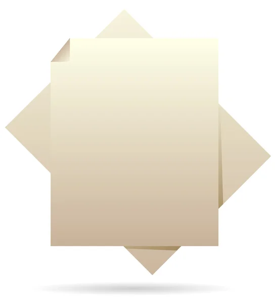 Papper, dokument ikon — Stock vektor