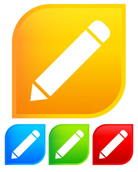 Ceruza ikon készlet — Stock Vector