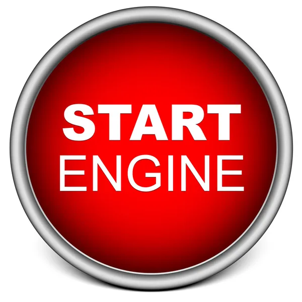 Start gomb motor — Stock Vector
