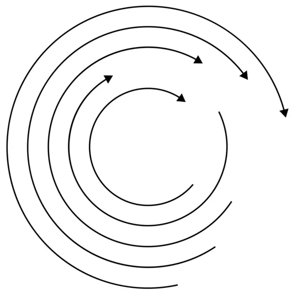 Concepto de flechas circulares — Archivo Imágenes Vectoriales