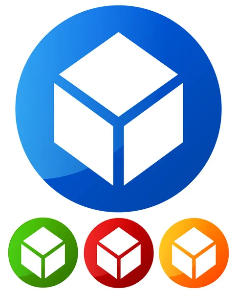 Box design element, icon. Box symbol — Stock Vector