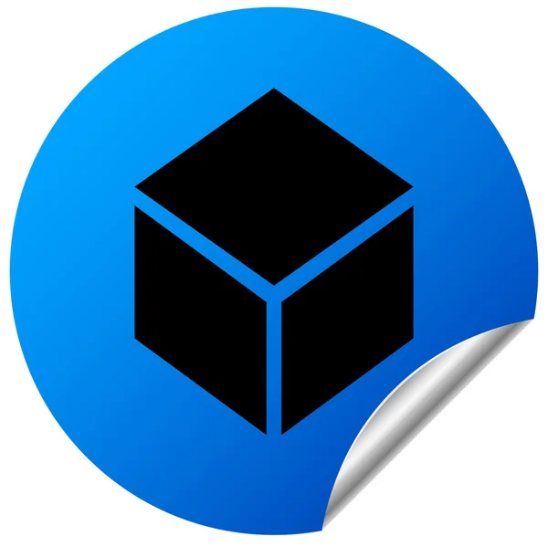 Elemento de design de caixa, ícone. Símbolo da caixa — Vetor de Stock