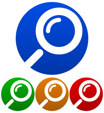 büyüteçler çevrelerde kesmek