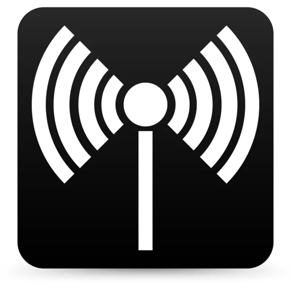 Радіовежа, радіопередача, бездротове з'єднання, антена, піктограми передавача Векторні елементи . — стоковий вектор