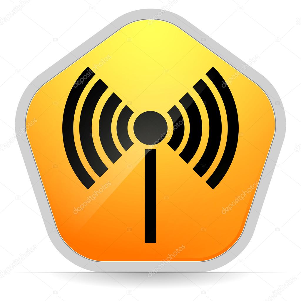 Radio tower, radio transmission, wireless connection, antenna, transmitter icons vector elements.