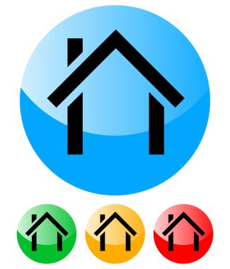 Evi - house simgeler vektör - gayrimenkul, Emlak, simge yapı inşaat, semboller