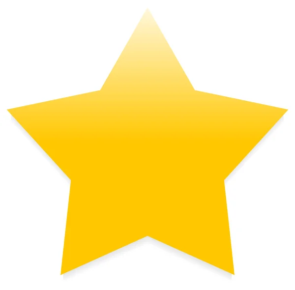 黄色の星を （s） ベクトル イラスト - 1 つの星のアイコン、星評価ベクトル イラスト — ストックベクタ