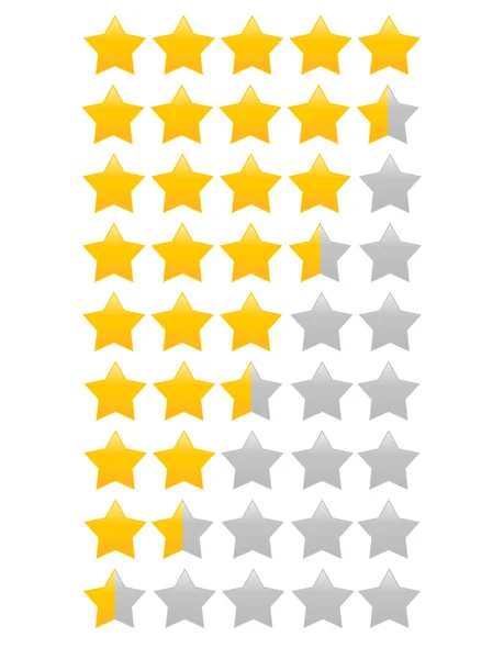 Yellow star(s) vector illustration - single star icon, star rating vector illustration — Stock Vector