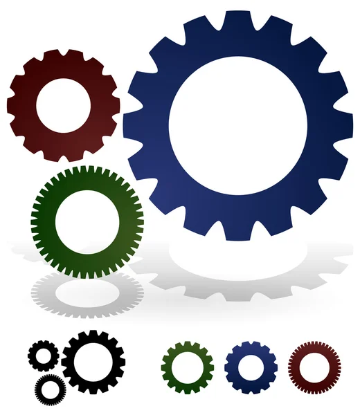 Gears composition — Stock Vector