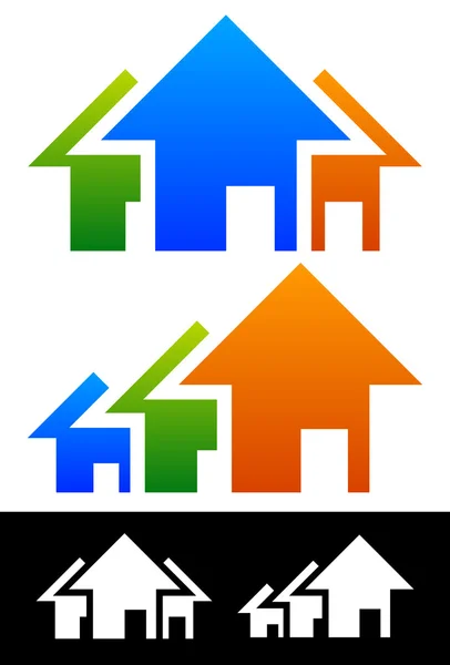 Hus sammansättning. fastigheter koncept — Stock vektor