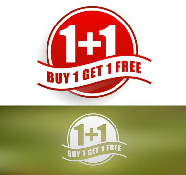 Buy one, get one free design
