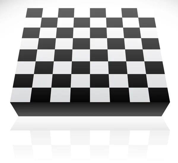 3D standardní šachovnici 8 x 8 — Stockový vektor