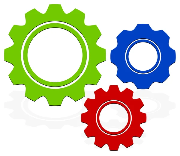 Gears composition — Stock Vector