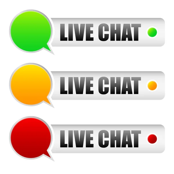 Chat ao vivo — Vetor de Stock