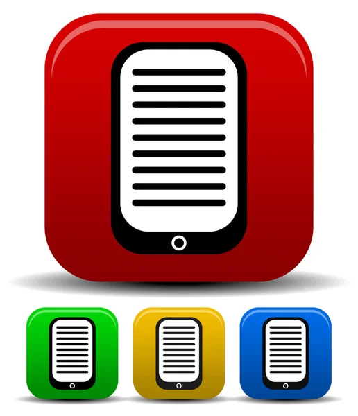 Pda, lecteur ebook icône — Image vectorielle