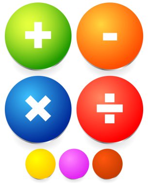 Matematik, Matematik sembolü. Hesaplama, hesap makinesi konsepti. artı,