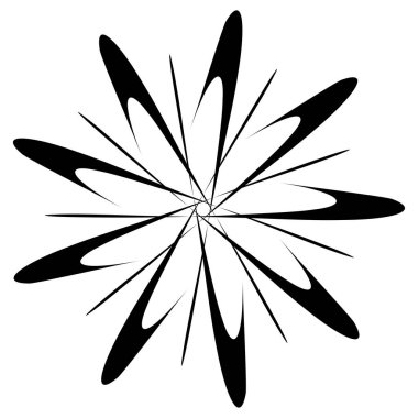 Soyut dairesel çizim. Şekilsiz, şekilsiz, sanatsal element, şekil. Girdap, girdap, girdap, girdap motifi ve mandala - stok vektör illüstrasyonu, klip-sanat grafikleri