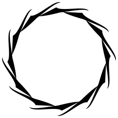 Soyut dairesel çizim. Şekilsiz, şekilsiz, sanatsal element, şekil. Girdap, girdap, girdap, girdap motifi ve mandala - stok vektör illüstrasyonu, klip-sanat grafikleri