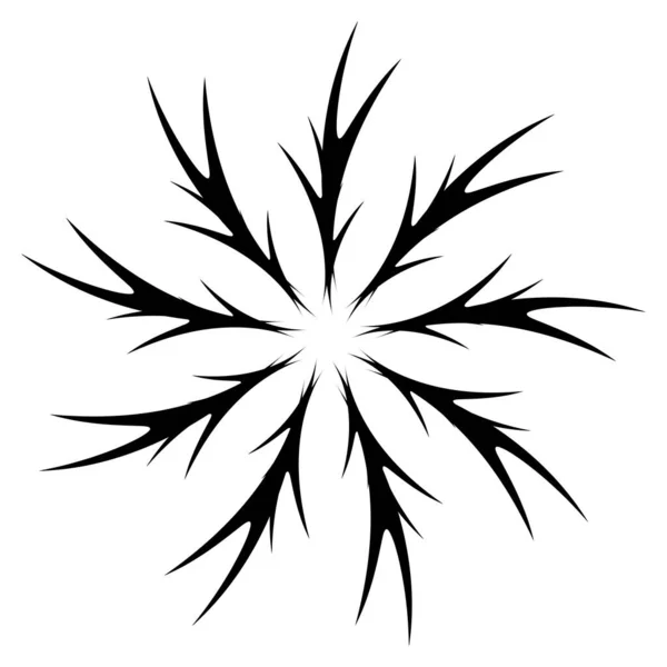 Abstrakte Kreiszeichnung Amorphes Ungegenständliches Künstlerisches Element Form Wirbel Wirbel Wirbel — Stockvektor