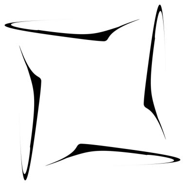 Soyut dairesel çizim. Şekilsiz, şekilsiz, sanatsal element, şekil. Girdap, girdap, girdap, girdap motifi ve mandala - stok vektör illüstrasyonu, klip-sanat grafikleri