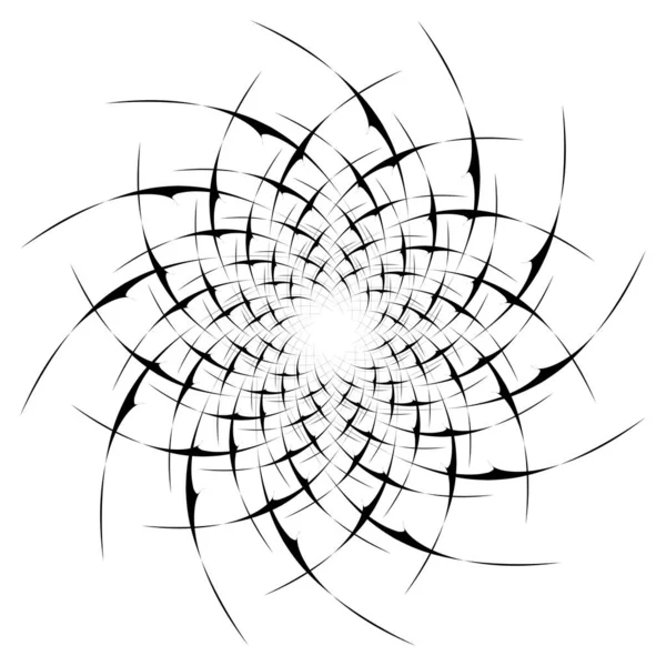 Анотація Кругового Малюнка Аморфний Нефігуративний Художній Елемент Форма Вихор Вихор — стоковий вектор