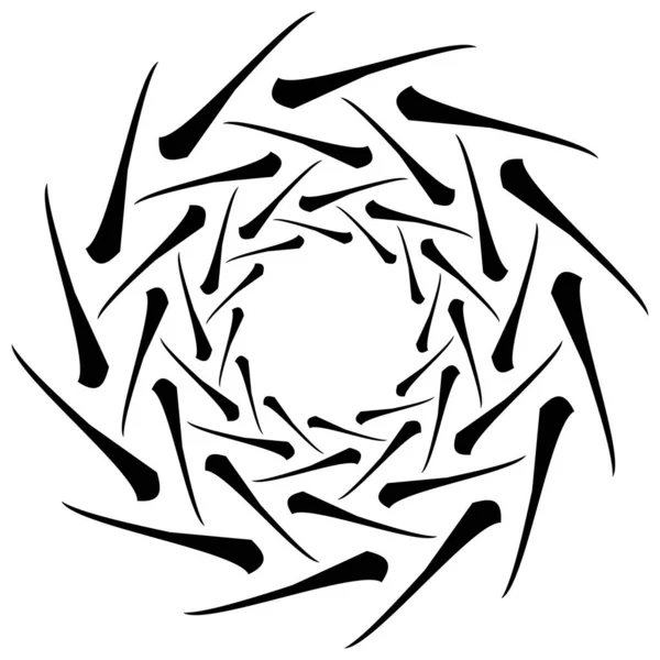 Abstracte Cirkeltekening Amorf Non Figuratief Artistiek Element Vorm Swirl Twirl — Stockvector
