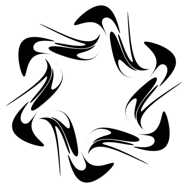 Abstracte Cirkeltekening Amorf Non Figuratief Artistiek Element Vorm Swirl Twirl — Stockvector