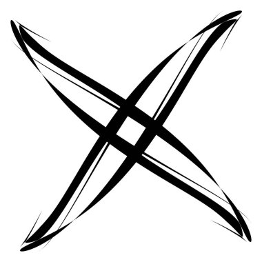 Soyut dairesel çizim. Şekilsiz, şekilsiz, sanatsal element, şekil. Girdap, girdap, girdap, girdap motifi ve mandala - stok vektör illüstrasyonu, klip-sanat grafikleri