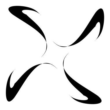 Soyut dairesel çizim. Şekilsiz, şekilsiz, sanatsal element, şekil. Girdap, girdap, girdap, girdap motifi ve mandala - stok vektör illüstrasyonu, klip-sanat grafikleri