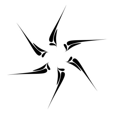 Soyut dairesel çizim. Şekilsiz, şekilsiz, sanatsal element, şekil. Girdap, girdap, girdap, girdap motifi ve mandala - stok vektör illüstrasyonu, klip-sanat grafikleri