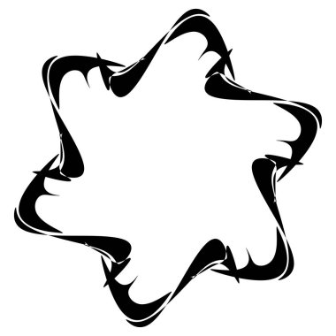 Soyut dairesel çizim. Şekilsiz, şekilsiz, sanatsal element, şekil. Girdap, girdap, girdap, girdap motifi ve mandala - stok vektör illüstrasyonu, klip-sanat grafikleri