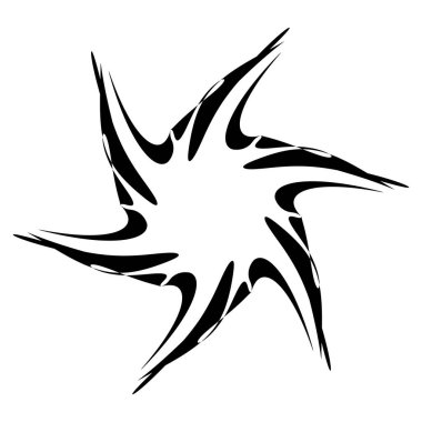 Soyut dairesel çizim. Şekilsiz, şekilsiz, sanatsal element, şekil. Girdap, girdap, girdap, girdap motifi ve mandala - stok vektör illüstrasyonu, klip-sanat grafikleri