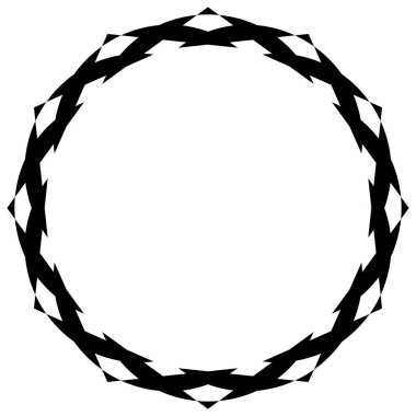 Soyut dairesel çizim. Şekilsiz, şekilsiz, sanatsal element, şekil. Girdap, girdap, girdap, girdap motifi ve mandala - stok vektör illüstrasyonu, klip-sanat grafikleri