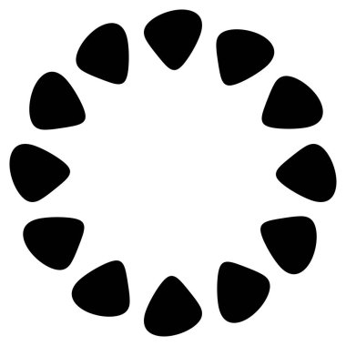 Soyut dairesel çizim. Şekilsiz, şekilsiz, sanatsal element, şekil. Girdap, girdap, girdap, girdap motifi ve mandala - stok vektör illüstrasyonu, klip-sanat grafikleri