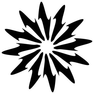 Soyut dairesel çizim. Şekilsiz, şekilsiz, sanatsal element, şekil. Girdap, girdap, girdap, girdap motifi ve mandala - stok vektör illüstrasyonu, klip-sanat grafikleri