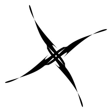 Soyut dairesel çizim. Şekilsiz, şekilsiz, sanatsal element, şekil. Girdap, girdap, girdap, girdap motifi ve mandala - stok vektör illüstrasyonu, klip-sanat grafikleri