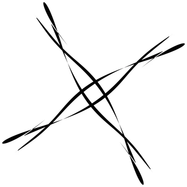 Abstraktní Kruhová Kresba Amorfní Nefigurativní Umělecký Prvek Tvar Vír Točení — Stockový vektor