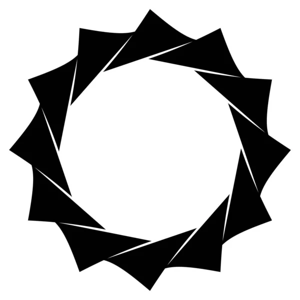 Анотація Кругового Малюнка Аморфний Нефігуративний Художній Елемент Форма Вихор Вихор — стоковий вектор