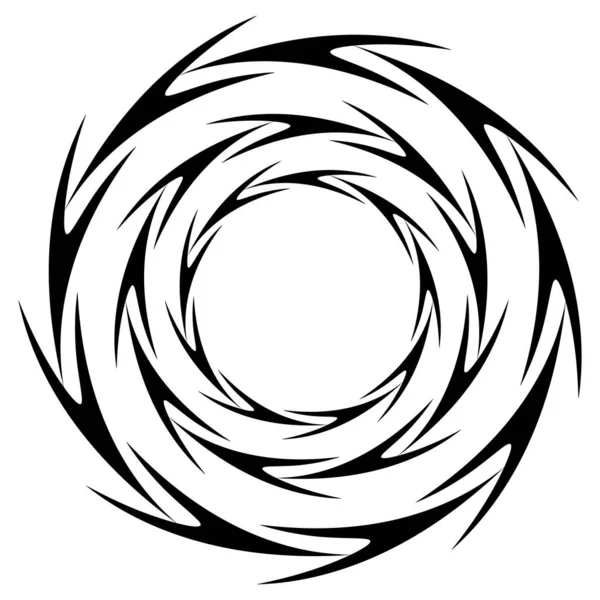 Desenho Circular Abstrato Amorfo Elemento Artístico Não Figurativo Forma Rodar — Vetor de Stock