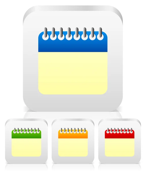 Iconos de calendario simples — Archivo Imágenes Vectoriales