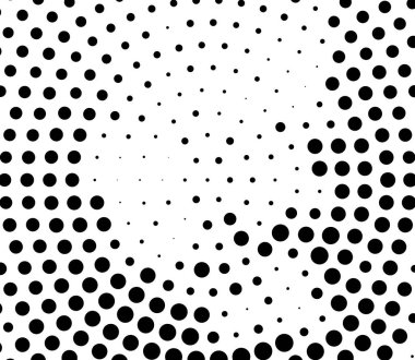 Yarıton, rastgele daireler, rastgele noktalar desen, doku, arkaplan illüstrasyonu - stok vektör illüstrasyonu, klip- sanat grafikleri
