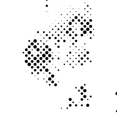 Yarıton, rastgele daireler, rastgele noktalar desen, doku, arkaplan illüstrasyonu - stok vektör illüstrasyonu, klip- sanat grafikleri