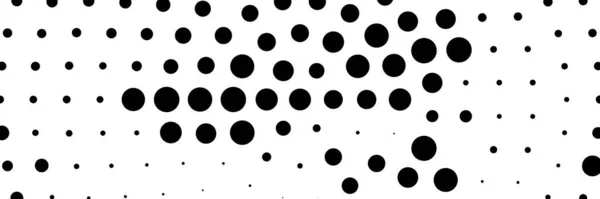 Halvton Slumpmässiga Cirklar Slumpmässiga Prickar Mönster Textur Bakgrund Illustration Stock — Stock vektor