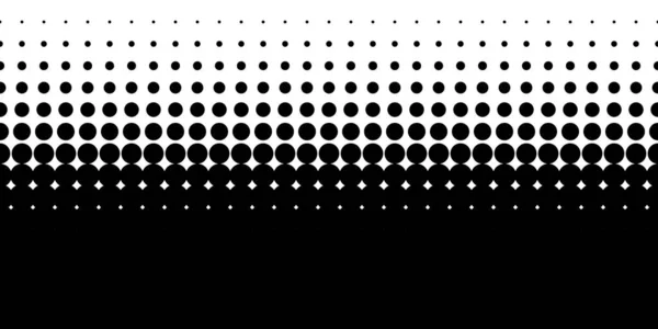 Schwarz Weißer Halbton Gepunktet Kreismuster Hintergrund Hintergrund Punkte Tupfenmuster Vektor — Stockvektor