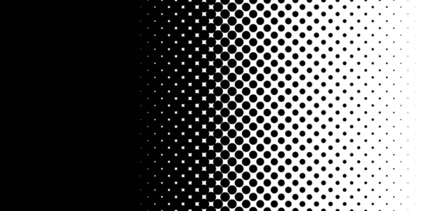 Zwart Wit Halve Toon Gestippeld Cirkelpatroon Achtergrond Achtergrond Stippen Polka — Stockvector