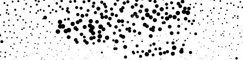 Halftone, random circles, random dots pattern, texture, background illustration - stock vector illustration, clip-art graphics