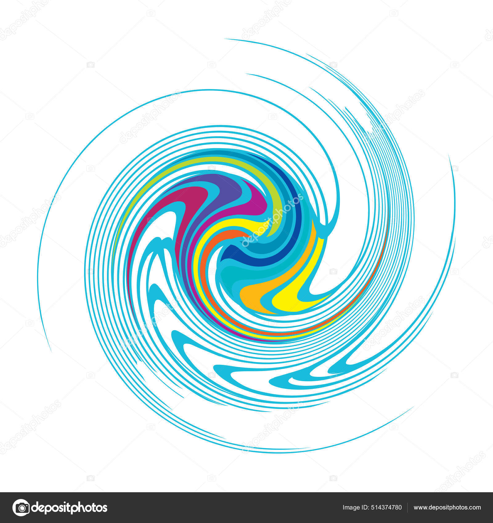 Spiral Swirl Twirl Volute Element Whirlpool Whirlwind Effect Circular
