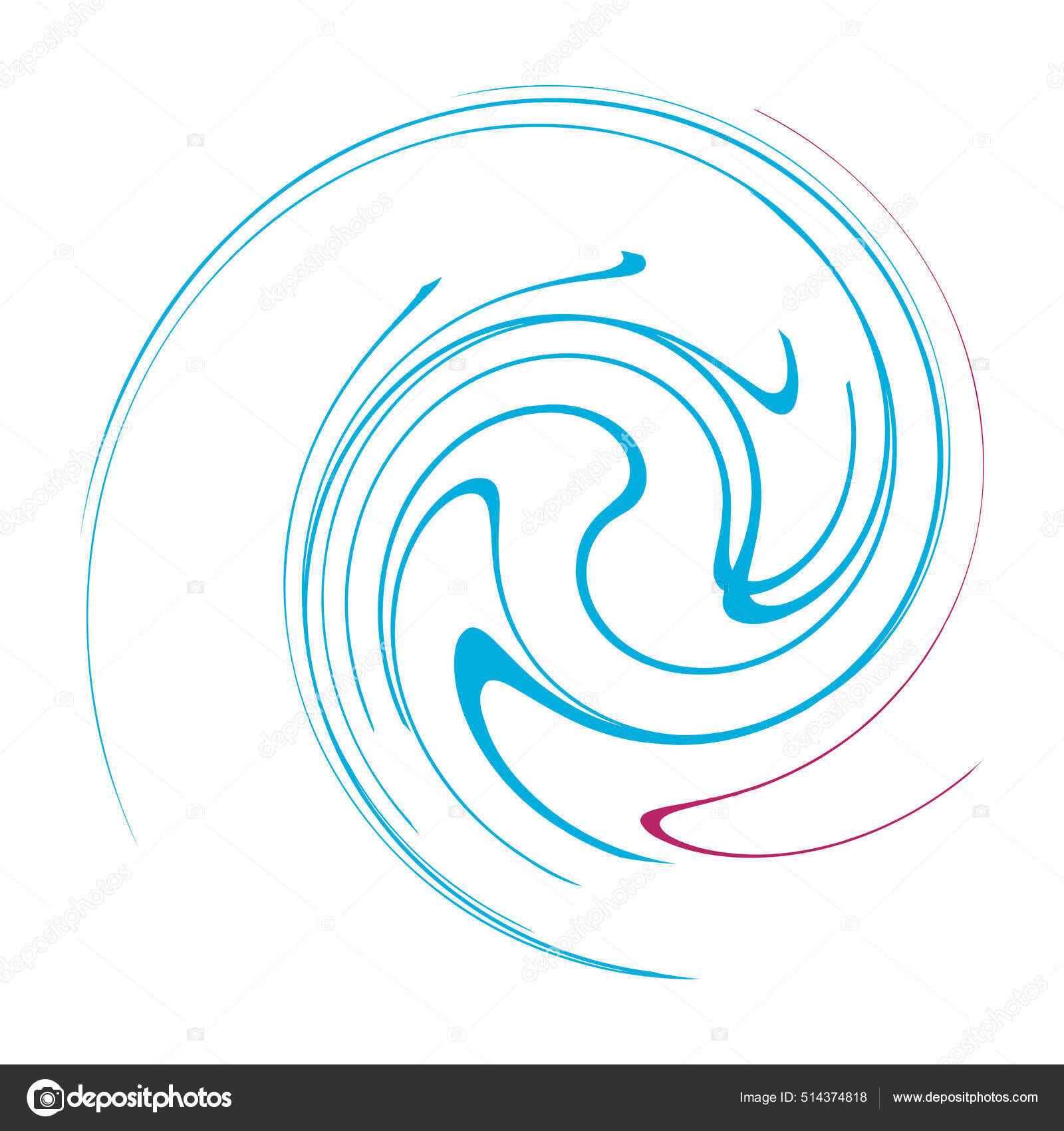 Spiral Swirl Twirl Volute Element Whirlpool Whirlwind Effect Circular